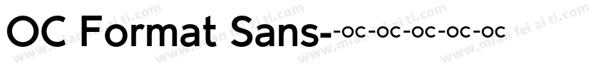 OC Format Sans字体转换